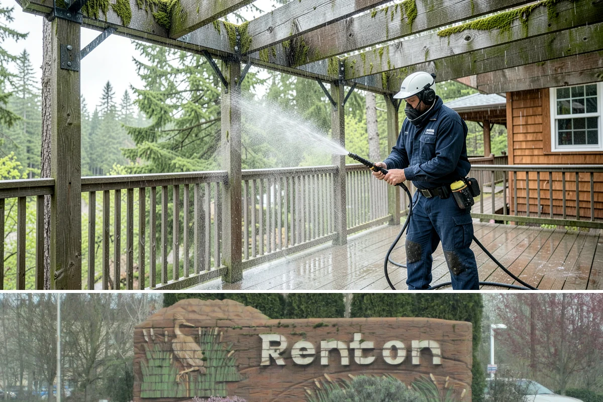 Picture Window Cleaning in Renton, King County, WA - Clean picture windows in spring and again in fall to keep the view sharp through both bright and gray seasons.