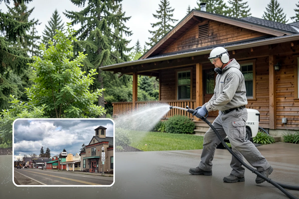 Picture Window Cleaning in Roy, Pierce County, WA - Cleans the large pane edge to edge