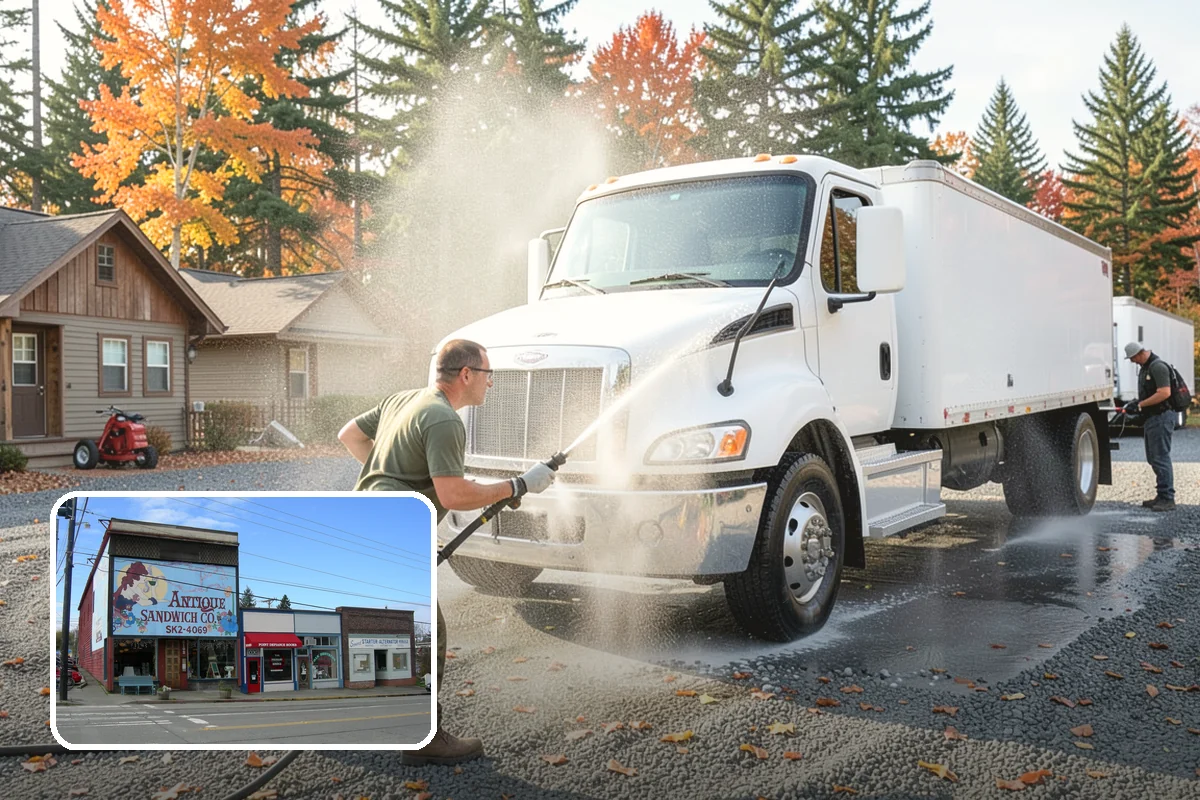 Picture Window Cleaning in Ruston, Pierce County, WA - Cleans the large pane edge to edge