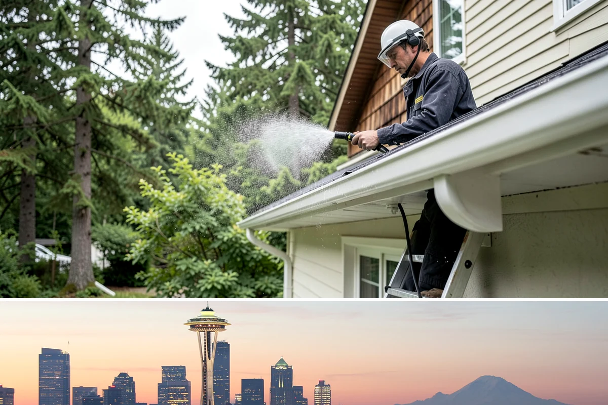Picture Window Cleaning in Seattle, King County, WA - Clean picture windows in spring and again in fall to keep the view sharp through both bright and gray seasons.