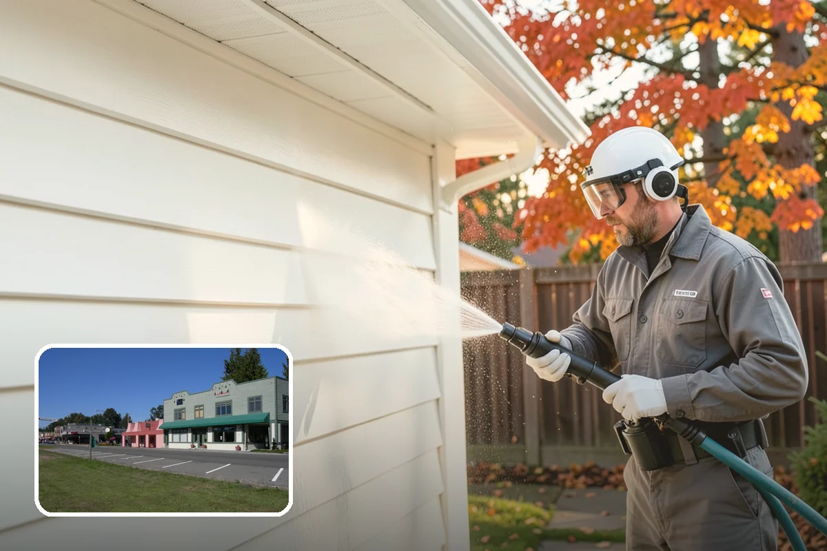 Picture Window Cleaning in Snoqualmie, King County, WA - Cleans the large pane edge to edge