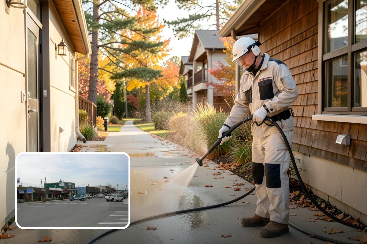 Picture Window Cleaning in Stanwood, Snohomish County, WA - Cleans the large pane edge to edge
