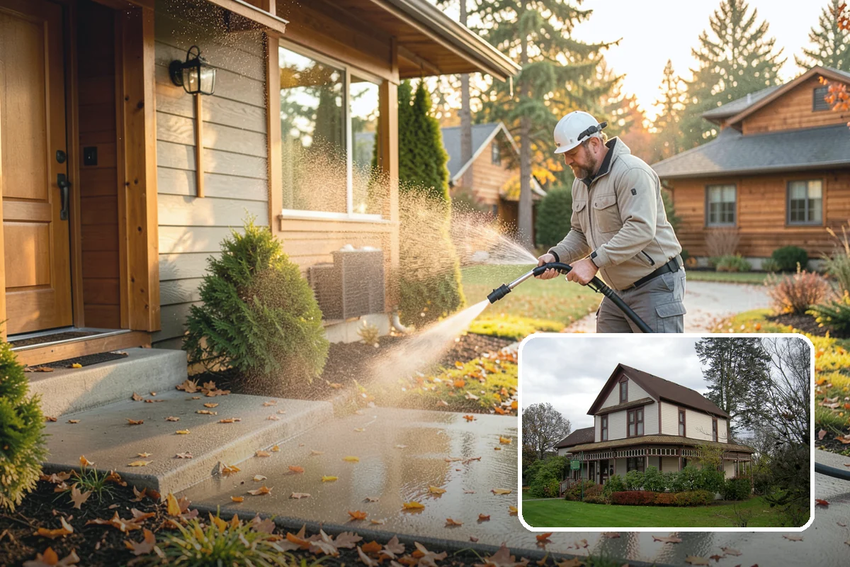 Picture Window Cleaning in Sumner, Pierce County, WA - Cleans the large pane edge to edge