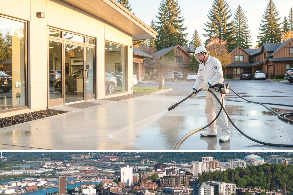Picture Window Cleaning in Tacoma, Pierce County, WA - Clean picture windows in spring and again in fall to keep the view sharp through both bright and gray seasons.
