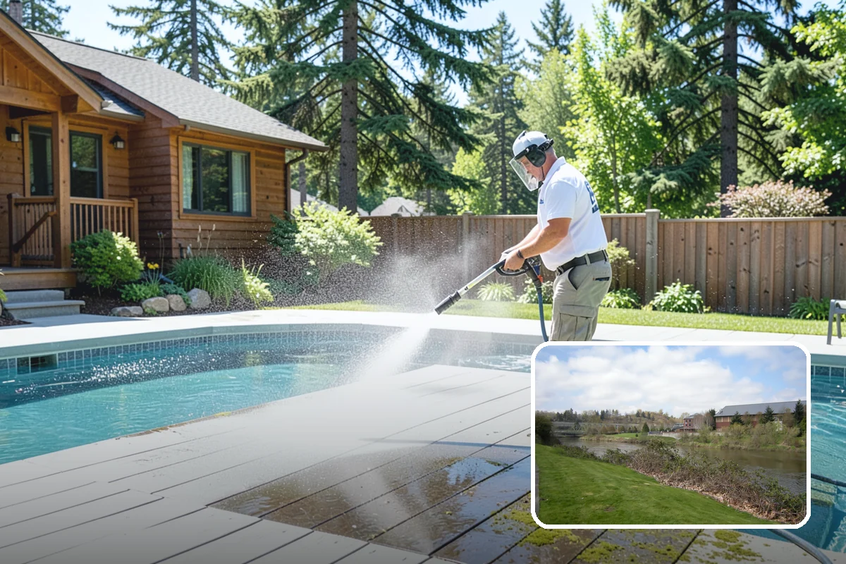 Picture Window Cleaning in Tukwila, King County, WA - Cleans the large pane edge to edge