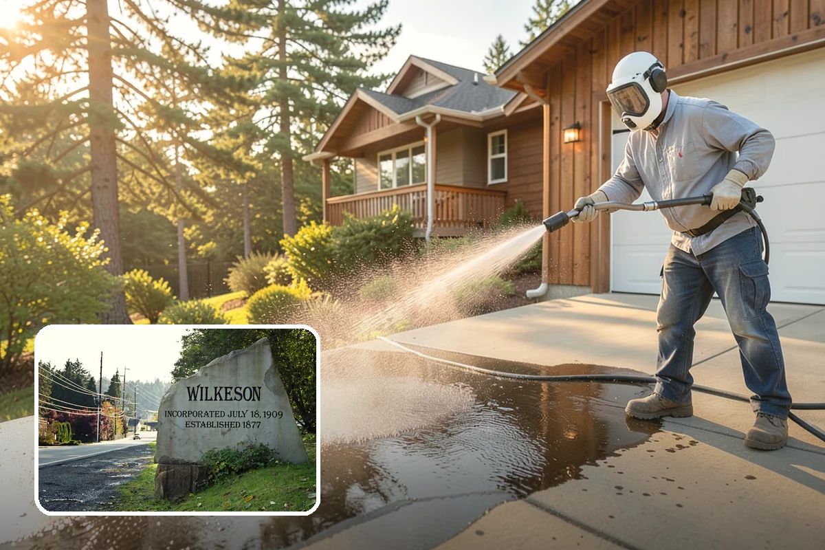 Picture Window Cleaning in Wilkeson, Pierce County, WA - Cleans the large pane edge to edge