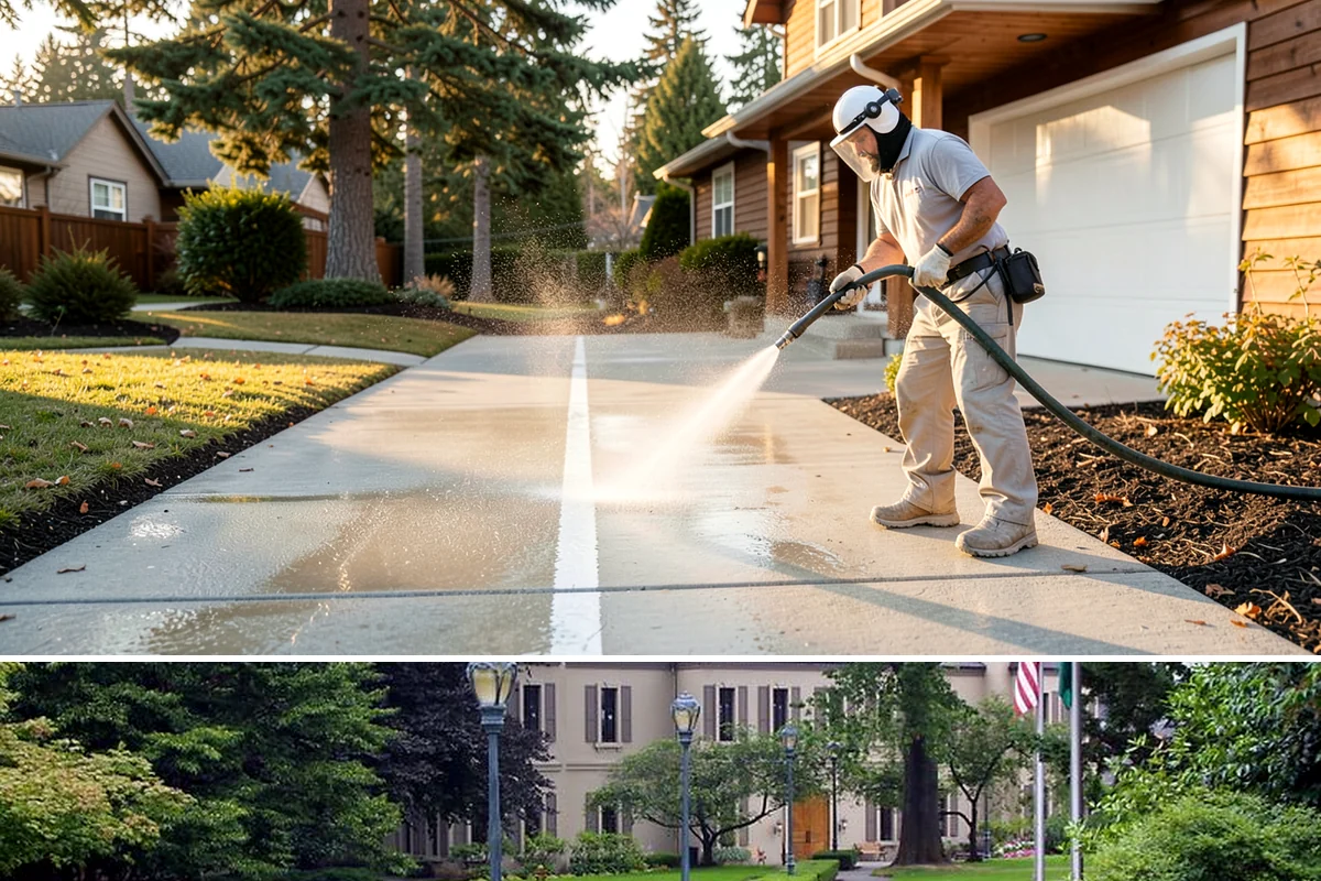 Picture Window Cleaning in Woodinville, King County, WA - Clean picture windows in spring and again in fall to keep the view sharp through both bright and gray seasons.