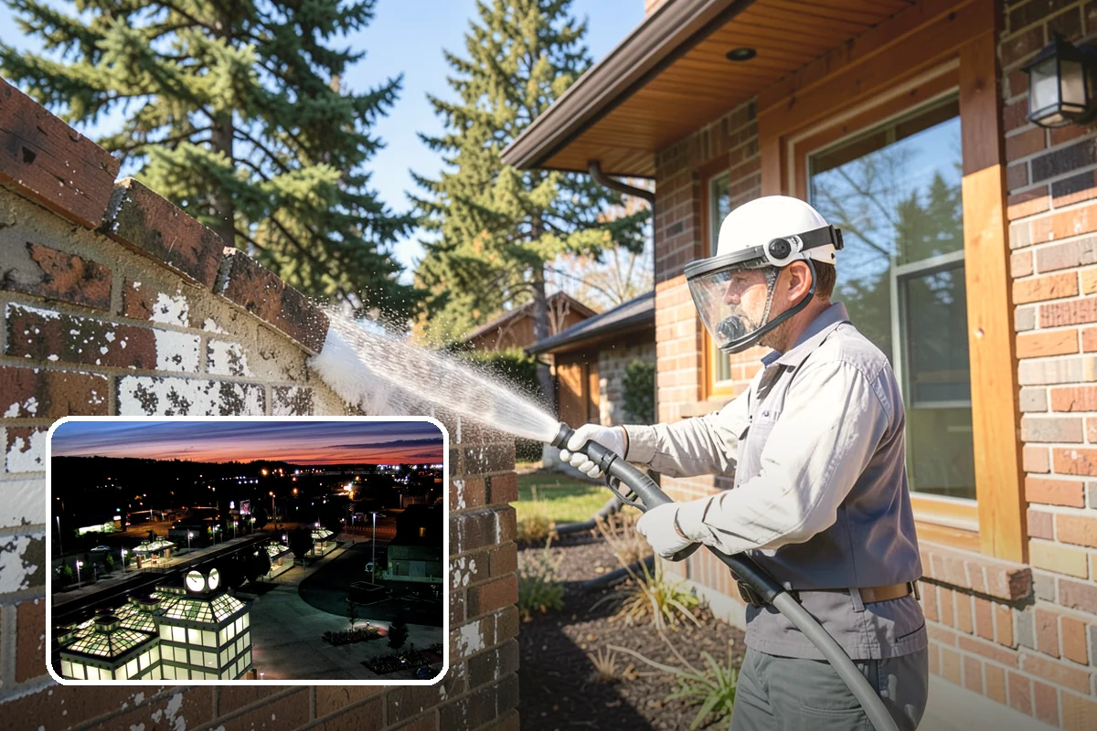 Planter Cleaning in Auburn, King County, WA - Removes green moss and algae from shaded planter bases
