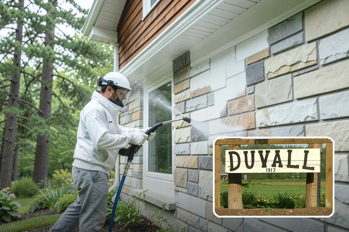 Planter Cleaning in Duvall, King County, WA - Removes green moss and algae from shaded planter bases