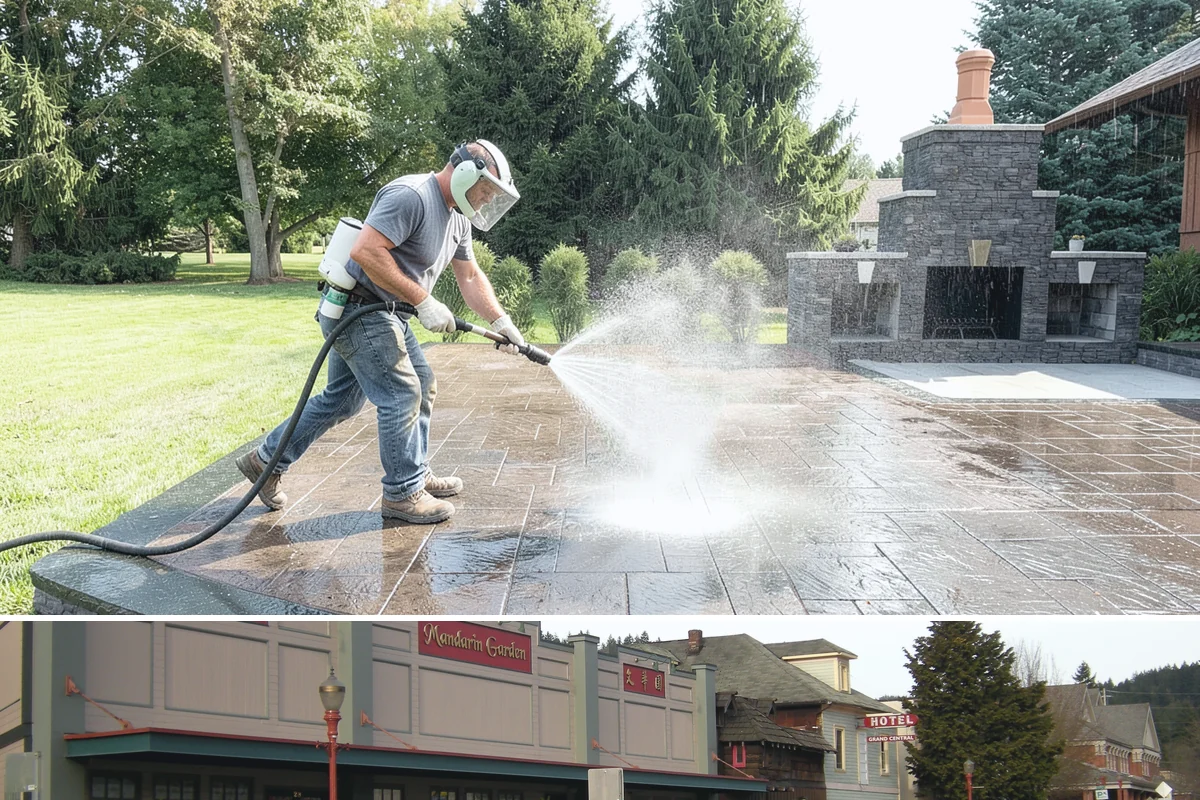 Planter Cleaning in Issaquah, King County, WA - Spring cleaning readies planters for the growing season and clears the moss that accumulated over the wet winter.