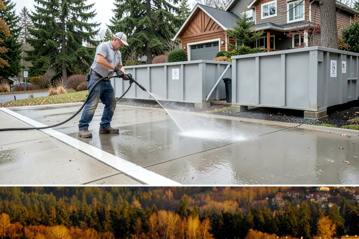 Planter Cleaning in Kenmore, King County, WA - Spring cleaning readies planters for the growing season and clears the moss that accumulated over the wet winter.