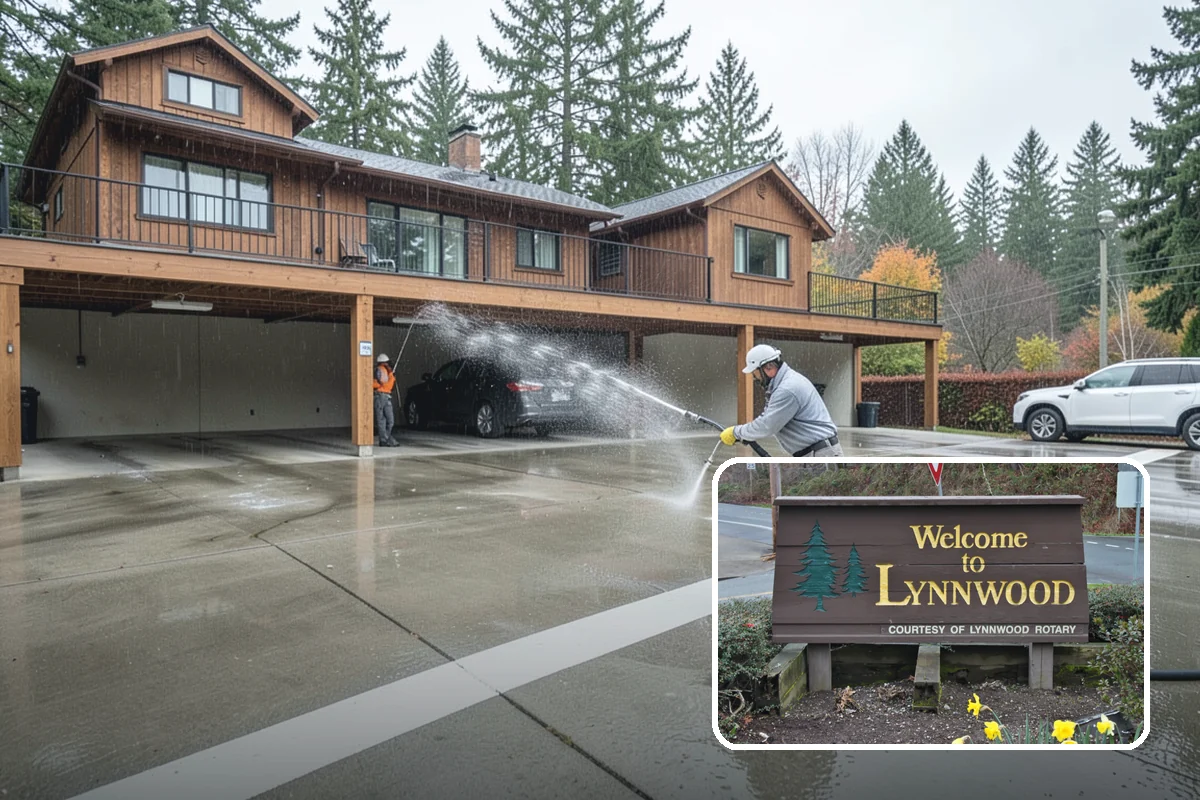 Planter Cleaning in Lynnwood, Snohomish County, WA - Removes green moss and algae from shaded planter bases