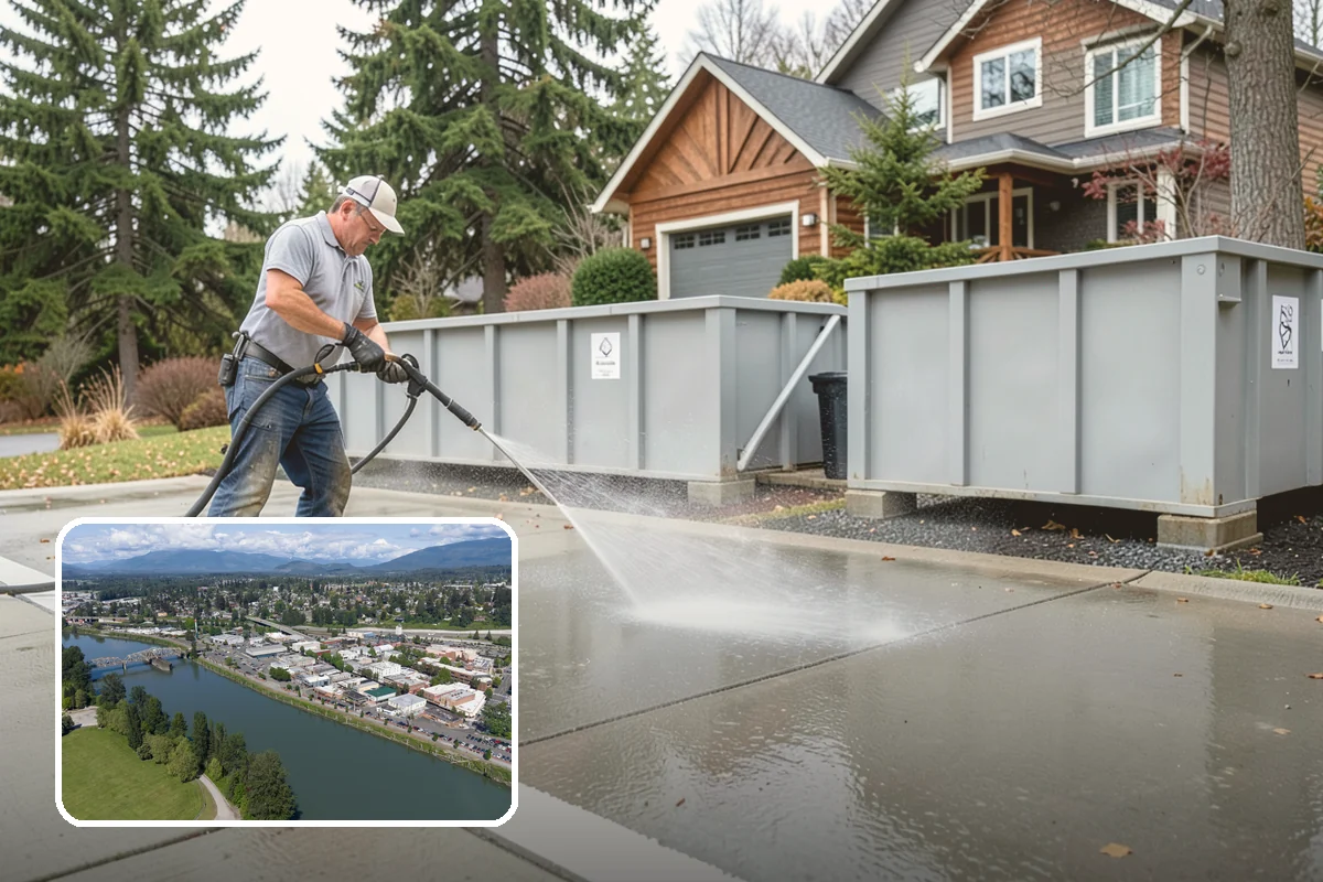 Planter Cleaning in Mount Vernon, Skagit County, WA - Removes green moss and algae from shaded planter bases