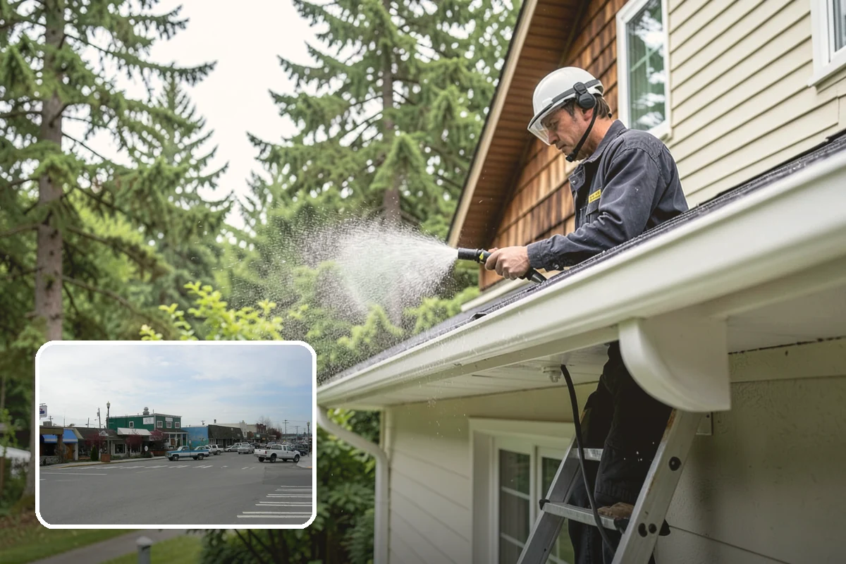 Planter Cleaning in Stanwood, Snohomish County, WA - Removes green moss and algae from shaded planter bases