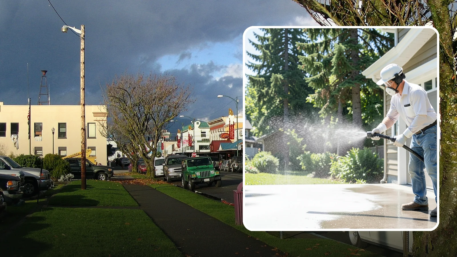 Plastic Cleaning in Arlington, Snohomish County, WA - Cleaning of exterior plastic and vinyl fixtures, furniture, and trim that removes grime, mold, and chalking gently.