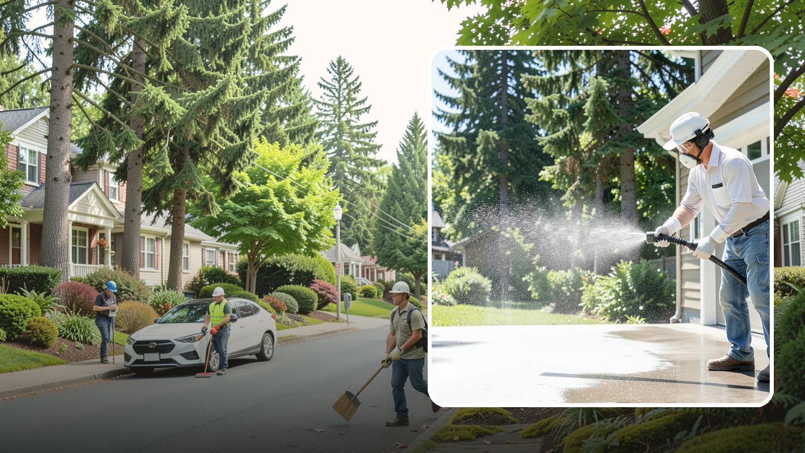 Plastic Cleaning in Beaux Arts Village, King County, WA - Cleaning of exterior plastic and vinyl fixtures, furniture, and trim that removes grime, mold, and chalking gently.