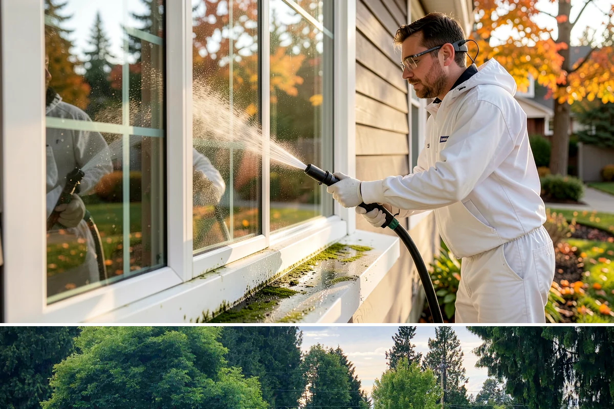 Plastic Cleaning in Bonney Lake, Pierce County, WA - Clean exterior plastic in spring to remove winter mold, or in fall before storing furniture for the wet season.
