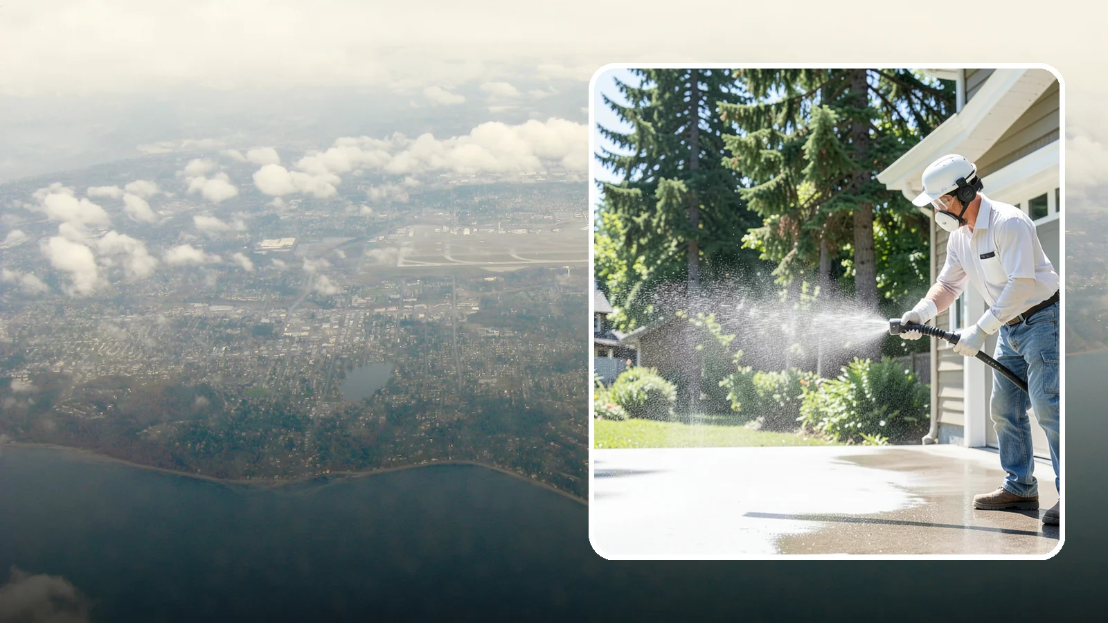 Plastic Cleaning in Burien, King County, WA - Cleaning of exterior plastic and vinyl fixtures, furniture, and trim that removes grime, mold, and chalking gently.