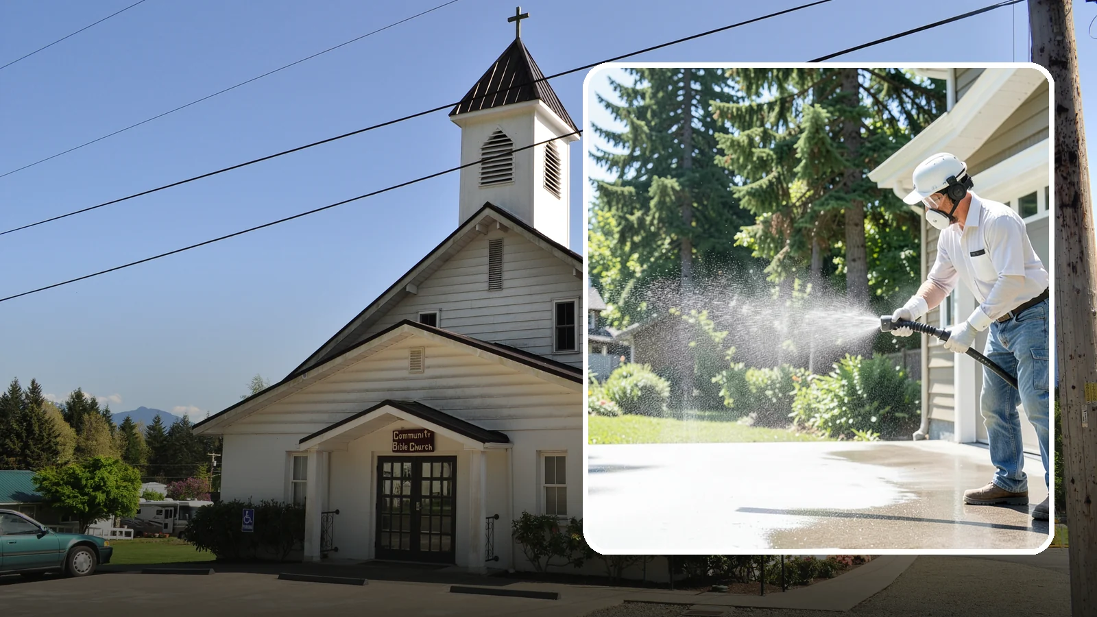 Plastic Cleaning in Concrete, Skagit County, WA - Cleaning of exterior plastic and vinyl fixtures, furniture, and trim that removes grime, mold, and chalking gently.