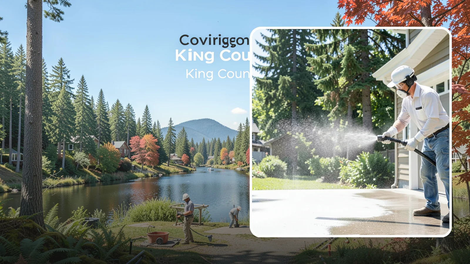 Plastic Cleaning in Covington, King County, WA - Cleaning of exterior plastic and vinyl fixtures, furniture, and trim that removes grime, mold, and chalking gently.