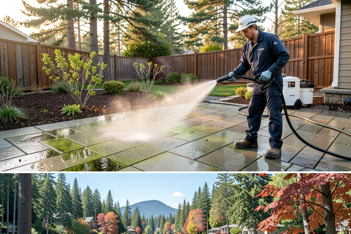 Plastic Cleaning in Covington, King County, WA - Clean exterior plastic in spring to remove winter mold, or in fall before storing furniture for the wet season.