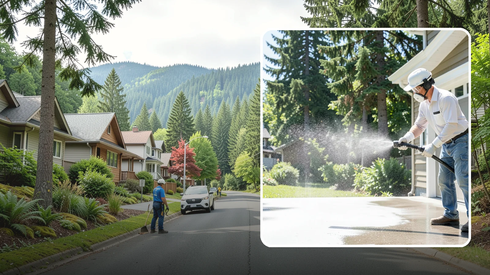 Plastic Cleaning in Darrington, Snohomish County, WA - Cleaning of exterior plastic and vinyl fixtures, furniture, and trim that removes grime, mold, and chalking gently.