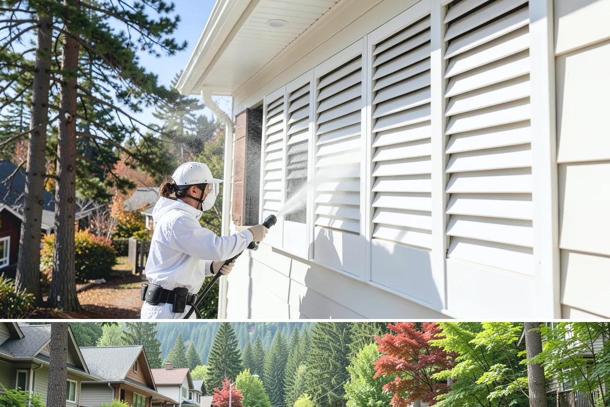 Plastic Cleaning in Darrington, Snohomish County, WA - Clean exterior plastic in spring to remove winter mold, or in fall before storing furniture for the wet season.