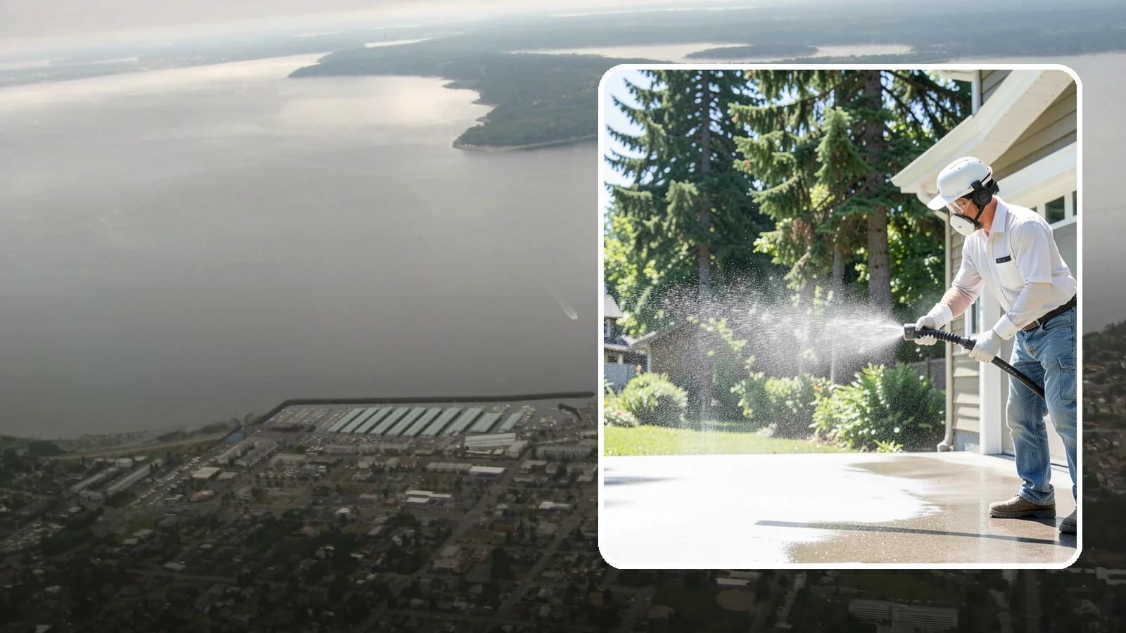 Plastic Cleaning in Des Moines, King County, WA - Cleaning of exterior plastic and vinyl fixtures, furniture, and trim that removes grime, mold, and chalking gently.