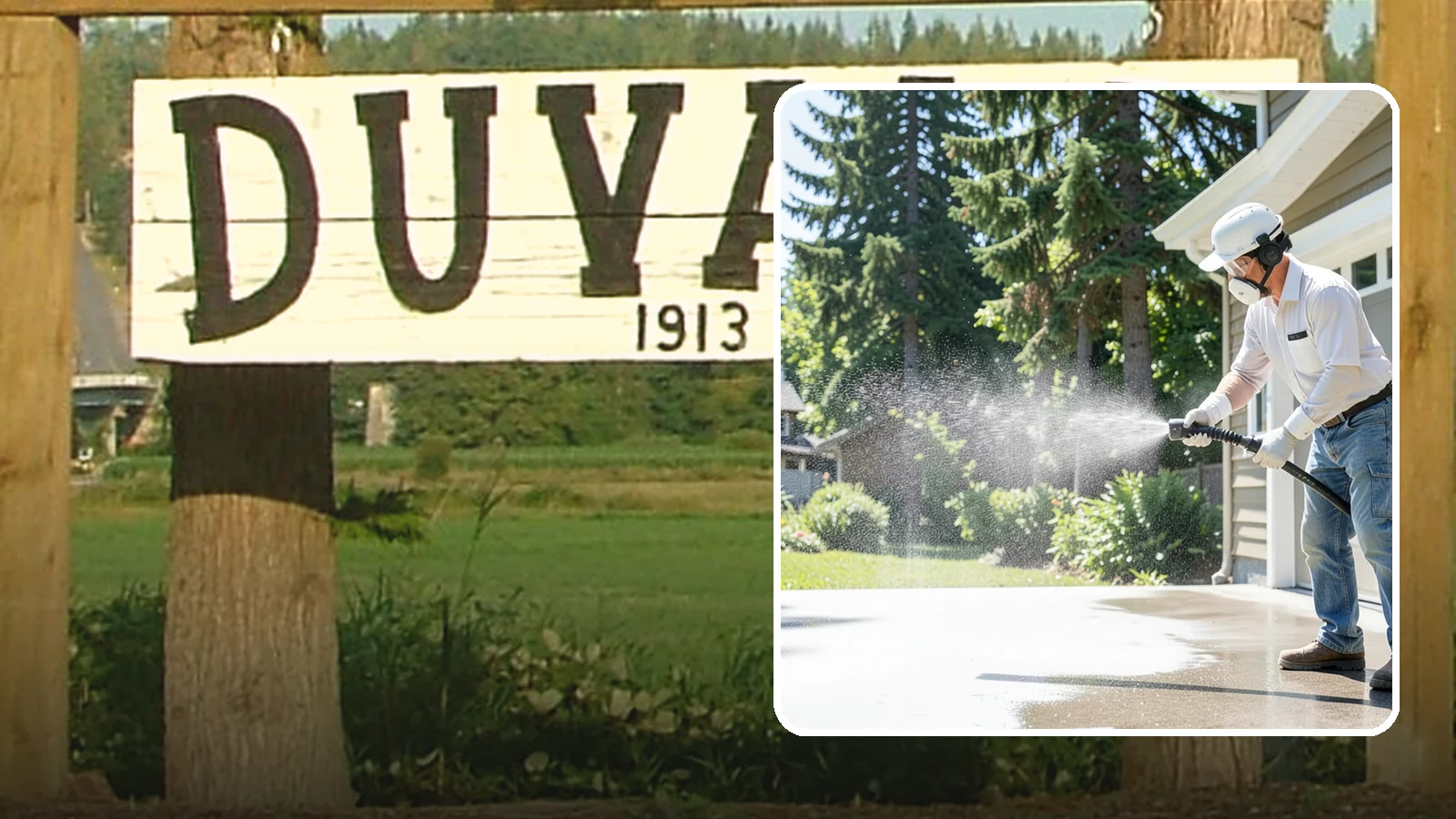 Plastic Cleaning in Duvall, King County, WA - Cleaning of exterior plastic and vinyl fixtures, furniture, and trim that removes grime, mold, and chalking gently.