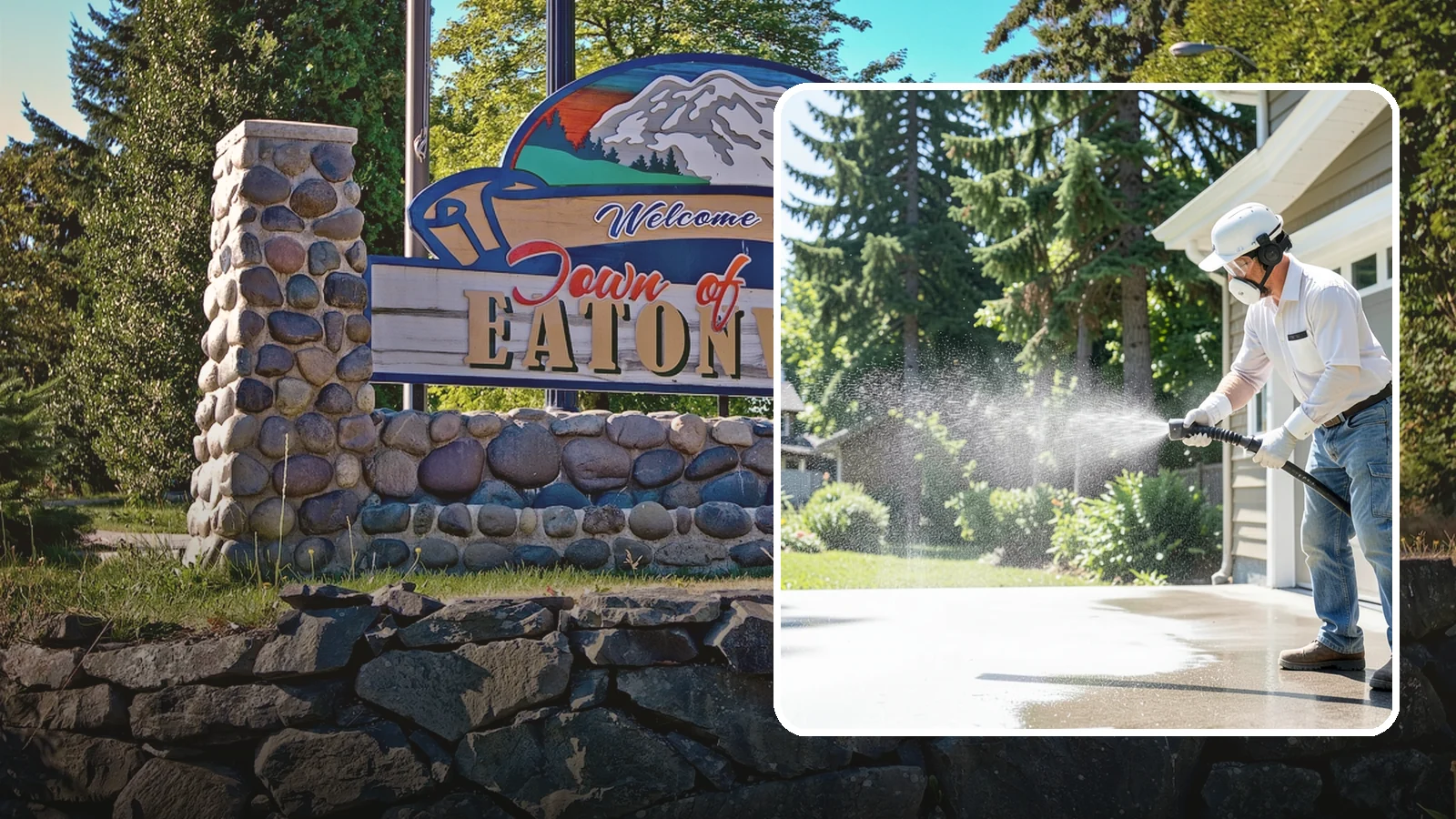 Plastic Cleaning in Eatonville, Pierce County, WA - Cleaning of exterior plastic and vinyl fixtures, furniture, and trim that removes grime, mold, and chalking gently.