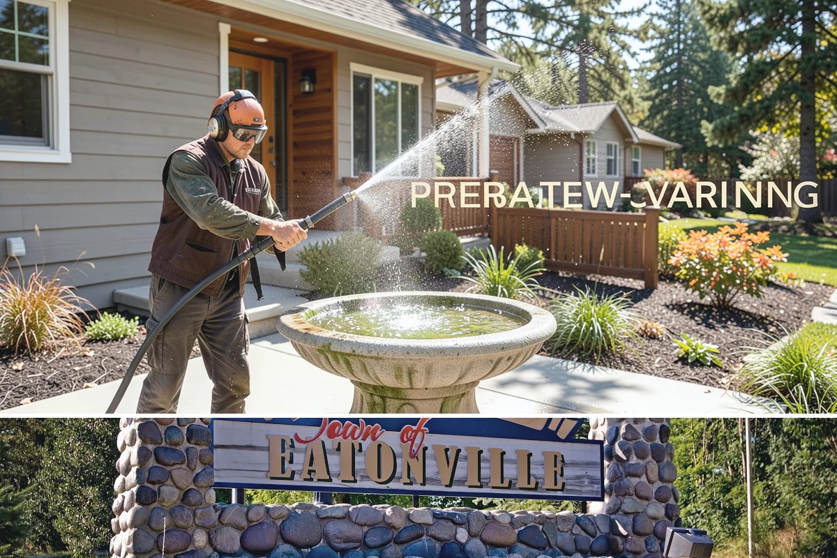 Plastic Cleaning in Eatonville, Pierce County, WA - Clean exterior plastic in spring to remove winter mold, or in fall before storing furniture for the wet season.