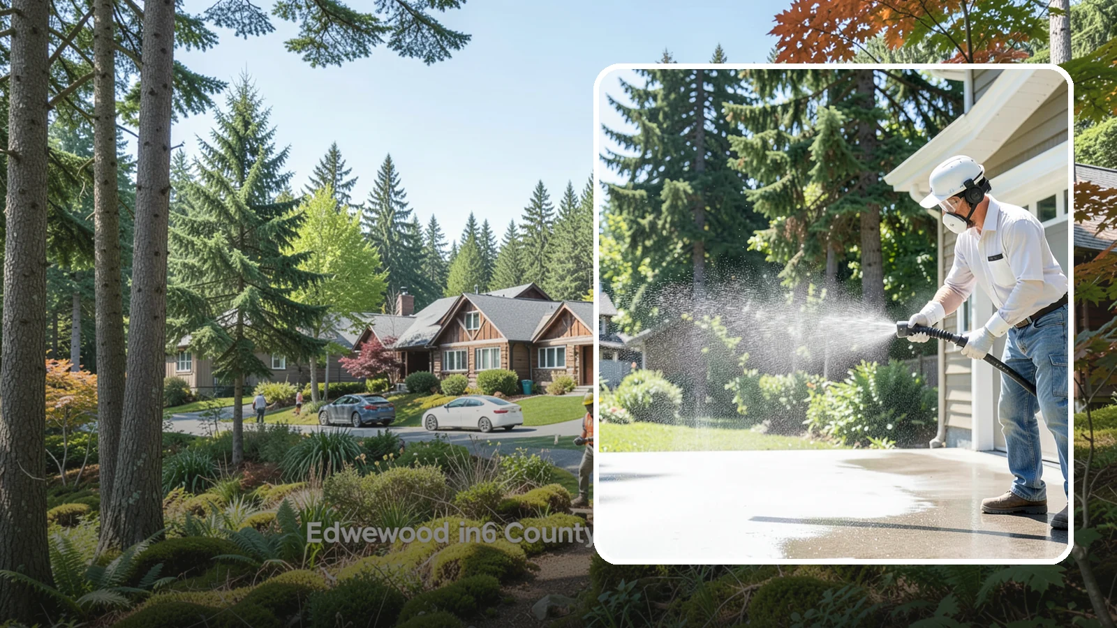 Plastic Cleaning in Edgewood, Pierce County, WA - Cleaning of exterior plastic and vinyl fixtures, furniture, and trim that removes grime, mold, and chalking gently.