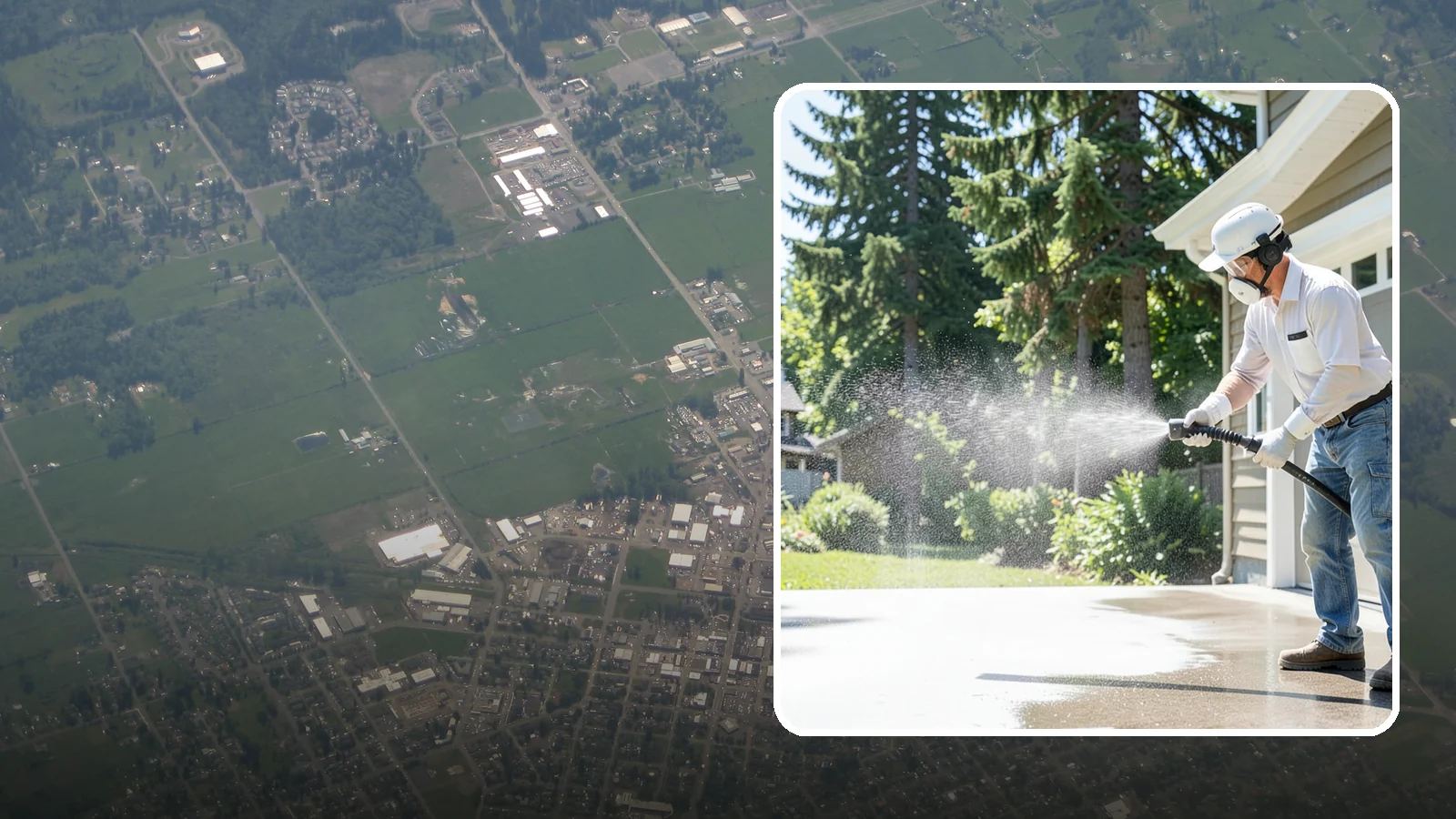 Plastic Cleaning in Enumclaw, King County, WA - Cleaning of exterior plastic and vinyl fixtures, furniture, and trim that removes grime, mold, and chalking gently.