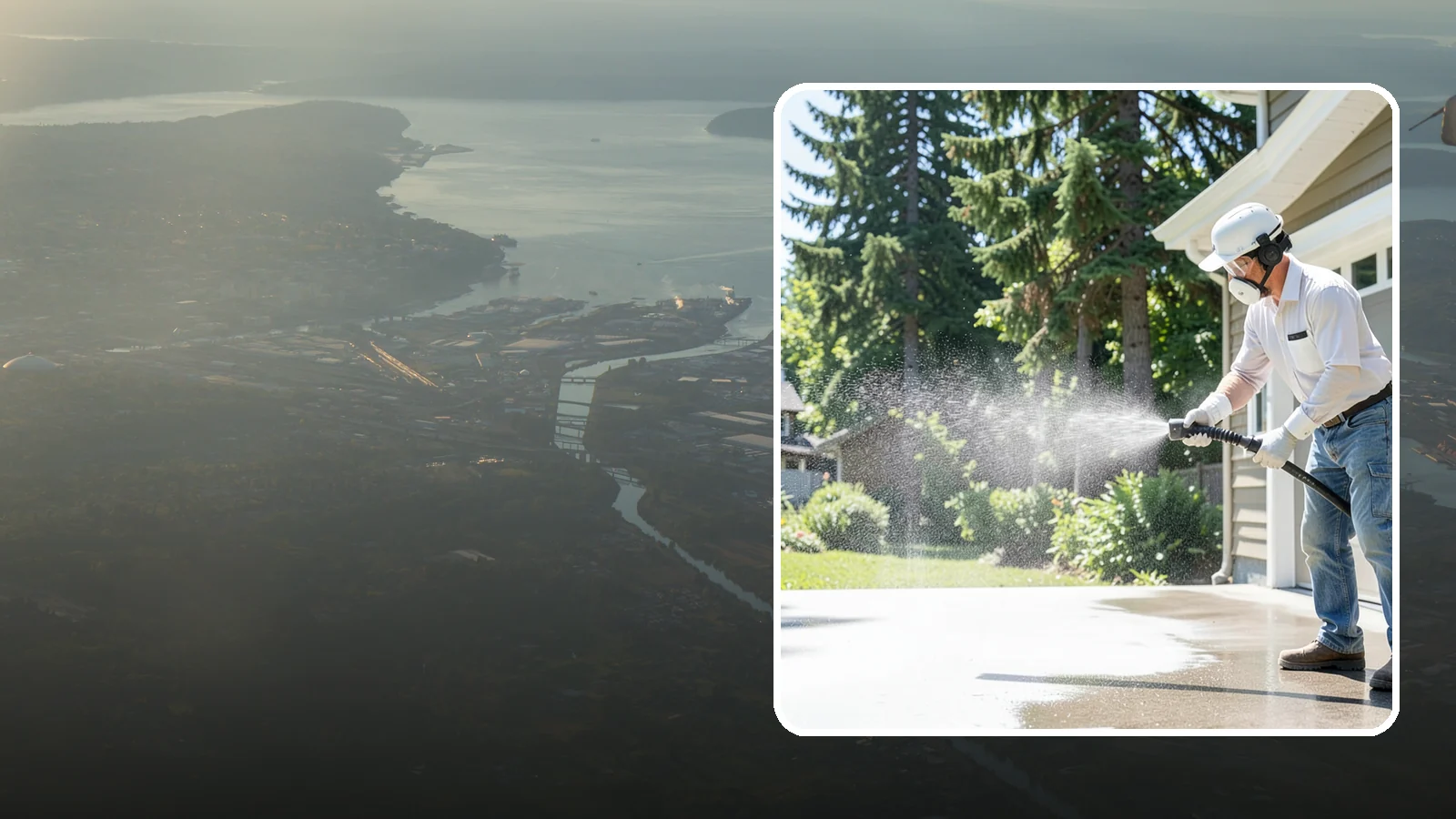 Plastic Cleaning in Fife, Pierce County, WA - Cleaning of exterior plastic and vinyl fixtures, furniture, and trim that removes grime, mold, and chalking gently.