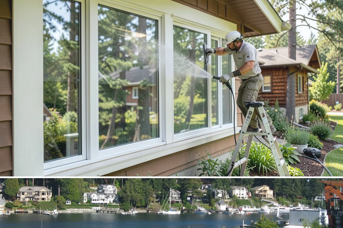Plastic Cleaning in Gig Harbor, Pierce County, WA - Clean exterior plastic in spring to remove winter mold, or in fall before storing furniture for the wet season.