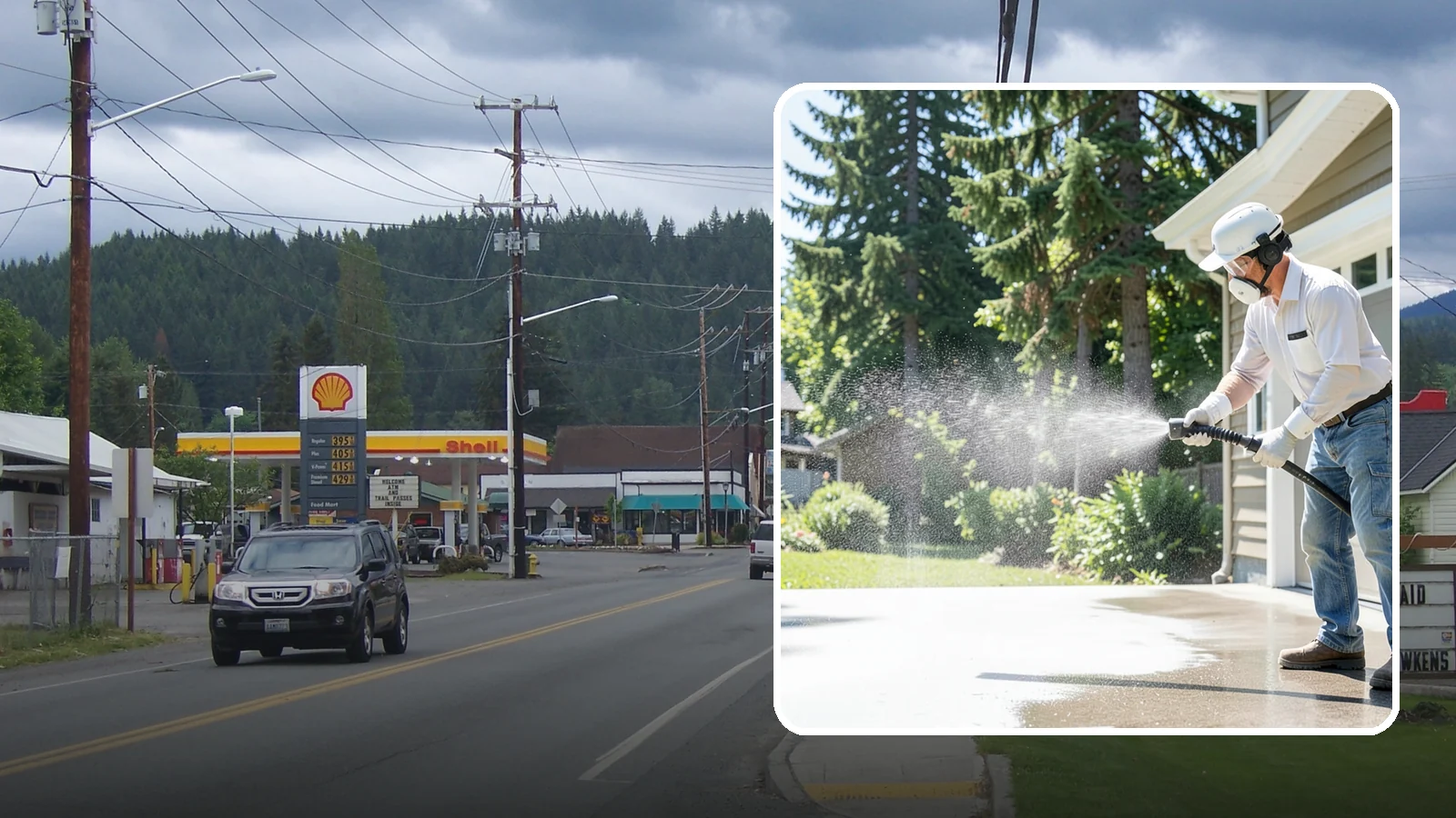 Plastic Cleaning in Granite Falls, Snohomish County, WA - Cleaning of exterior plastic and vinyl fixtures, furniture, and trim that removes grime, mold, and chalking gently.