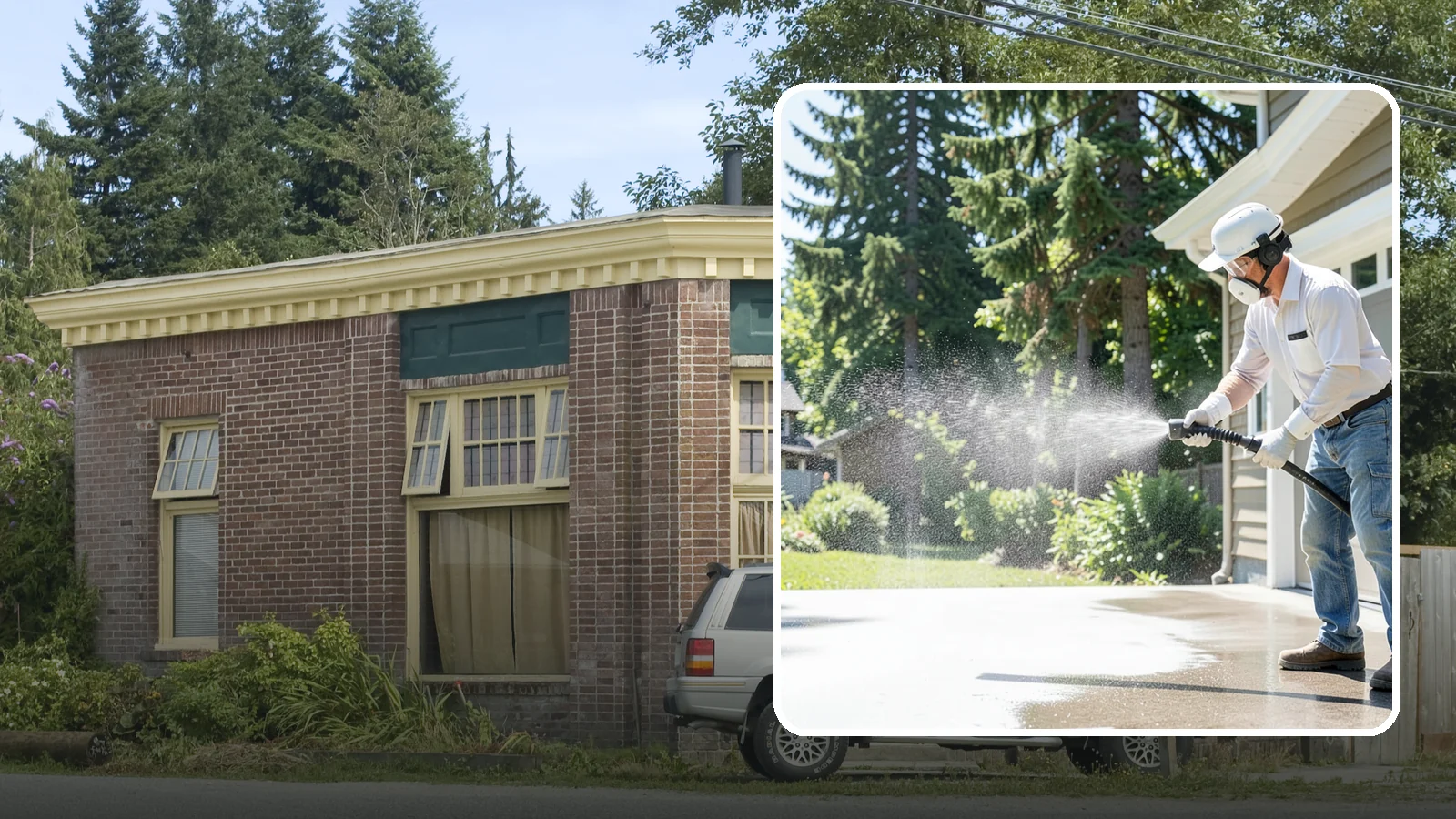 Plastic Cleaning in Hamilton, Skagit County, WA - Cleaning of exterior plastic and vinyl fixtures, furniture, and trim that removes grime, mold, and chalking gently.