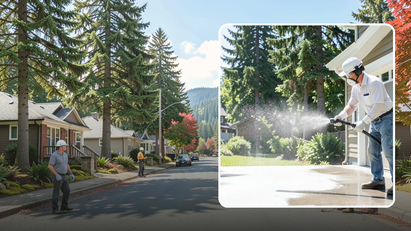 Plastic Cleaning in Hunts Point, King County, WA - Cleaning of exterior plastic and vinyl fixtures, furniture, and trim that removes grime, mold, and chalking gently.