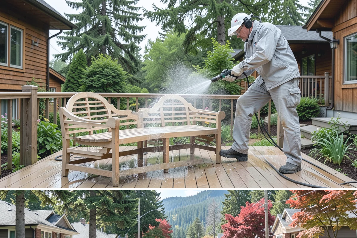 Plastic Cleaning in Hunts Point, King County, WA - Clean exterior plastic in spring to remove winter mold, or in fall before storing furniture for the wet season.