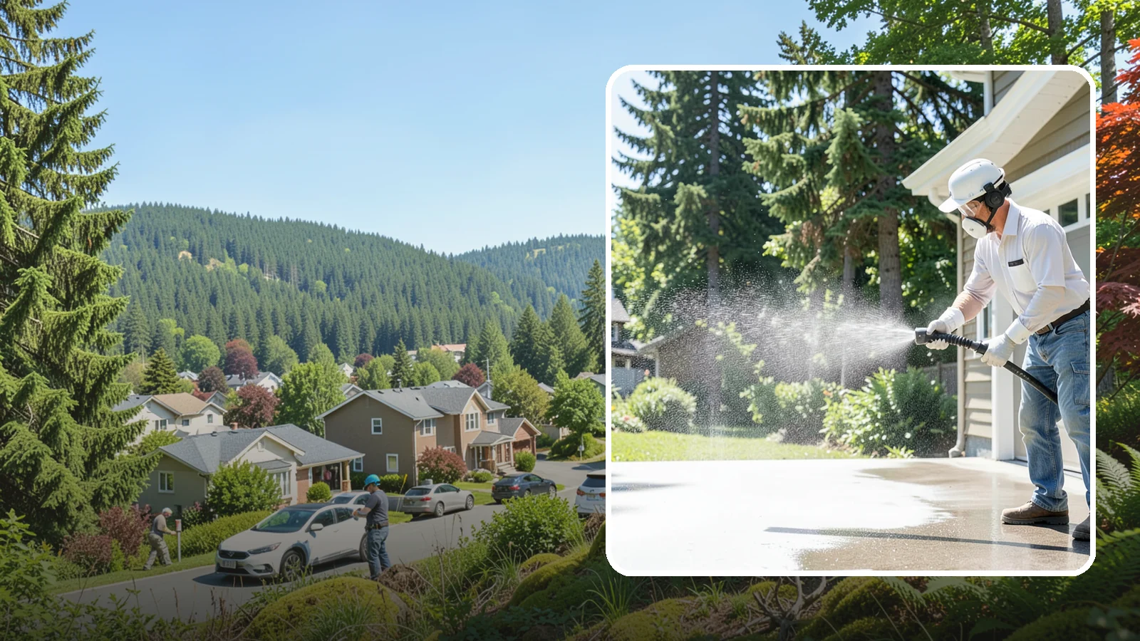 Plastic Cleaning in Index, Snohomish County, WA - Cleaning of exterior plastic and vinyl fixtures, furniture, and trim that removes grime, mold, and chalking gently.
