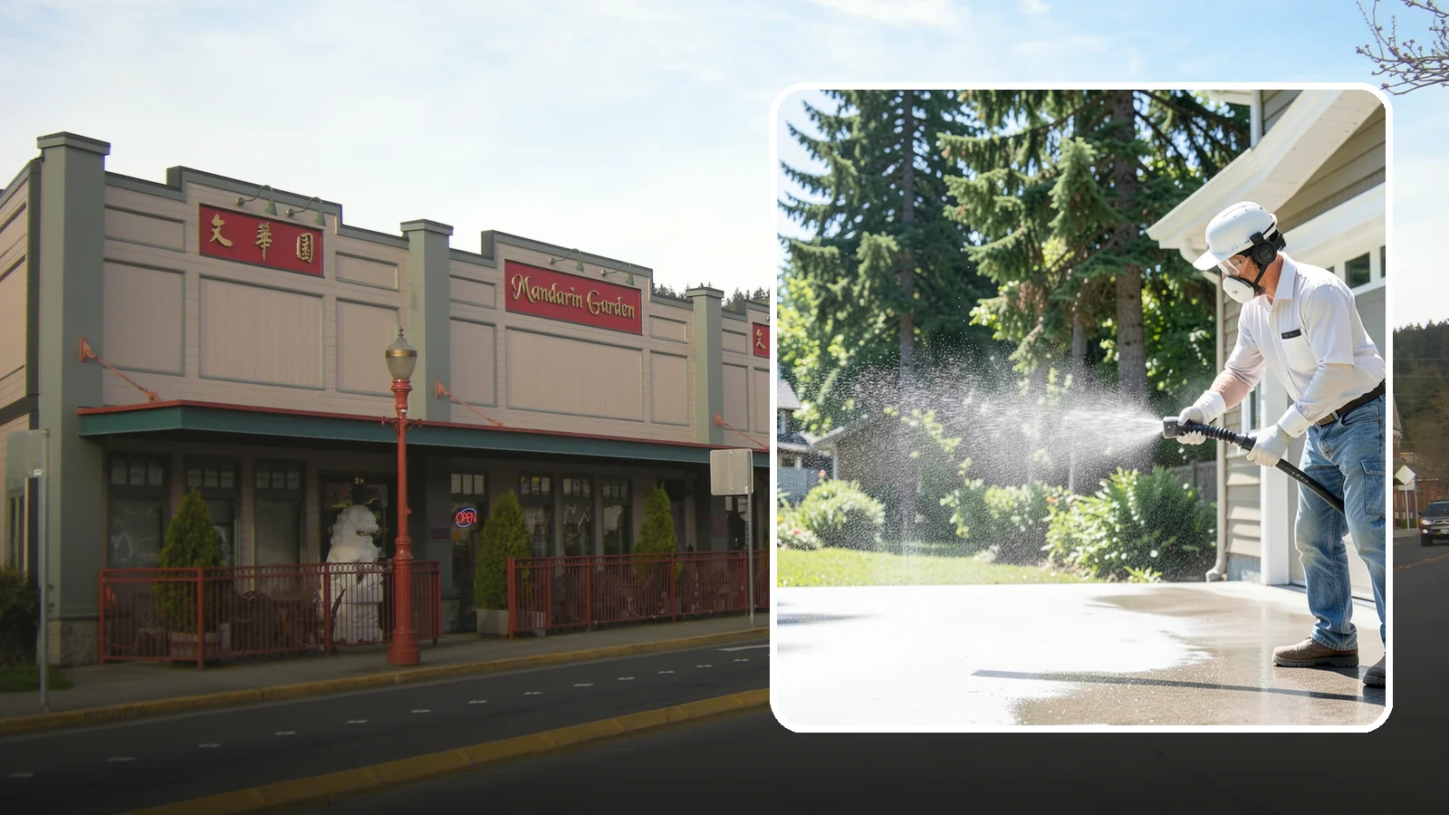 Plastic Cleaning in Issaquah, King County, WA - Cleaning of exterior plastic and vinyl fixtures, furniture, and trim that removes grime, mold, and chalking gently.