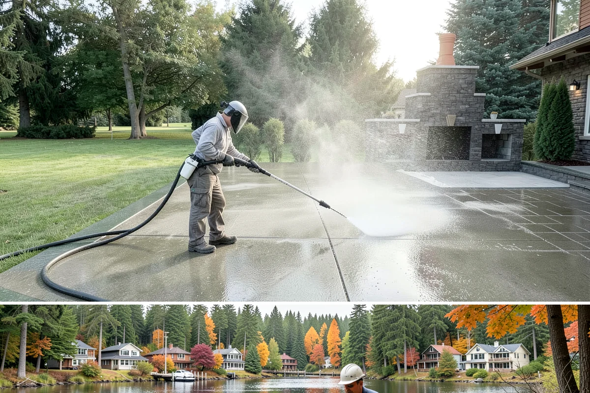 Plastic Cleaning in La Conner, Skagit County, WA - Clean exterior plastic in spring to remove winter mold, or in fall before storing furniture for the wet season.