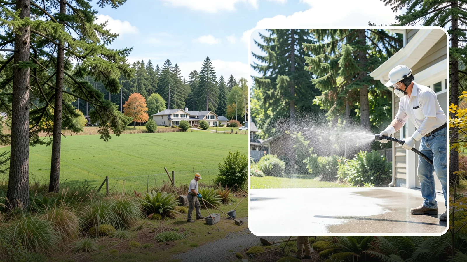 Plastic Cleaning in Lyman, Skagit County, WA - Cleaning of exterior plastic and vinyl fixtures, furniture, and trim that removes grime, mold, and chalking gently.