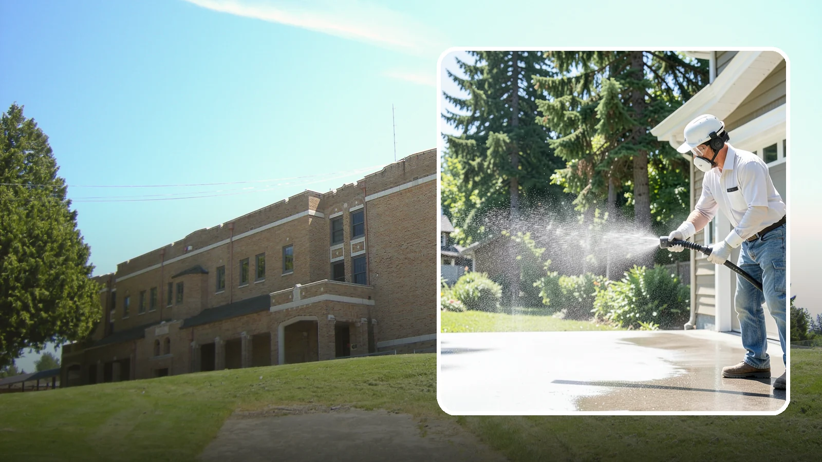 Plastic Cleaning in Maple Valley, King County, WA - Cleaning of exterior plastic and vinyl fixtures, furniture, and trim that removes grime, mold, and chalking gently.