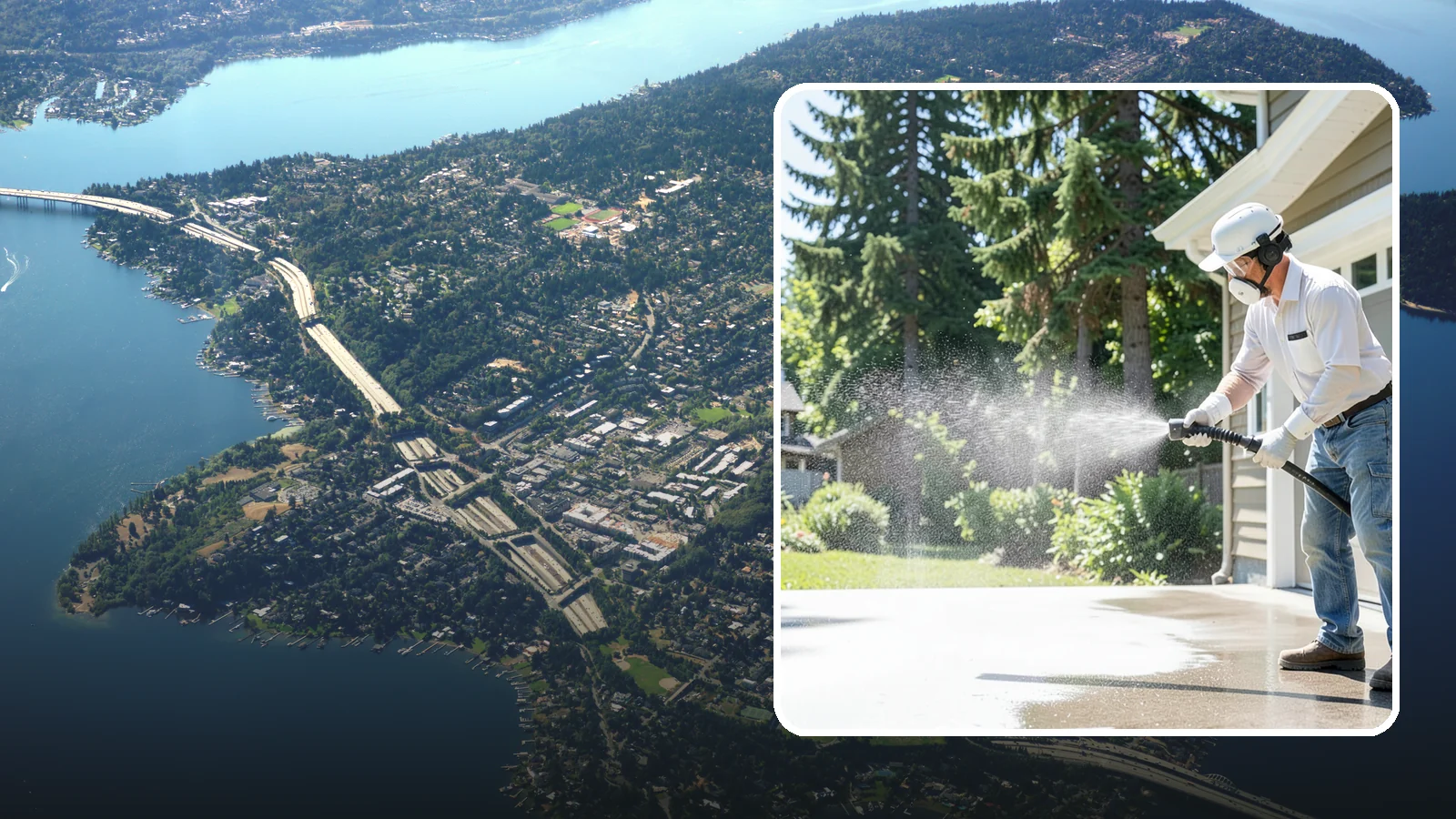 Plastic Cleaning in Mercer Island, King County, WA - Cleaning of exterior plastic and vinyl fixtures, furniture, and trim that removes grime, mold, and chalking gently.