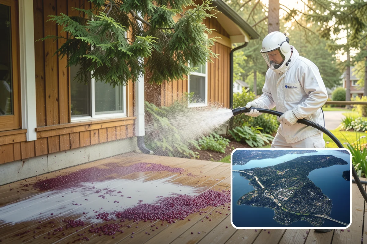 Plastic Cleaning in Mercer Island, King County, WA - Lifts mold, grime, and chalking from plastic