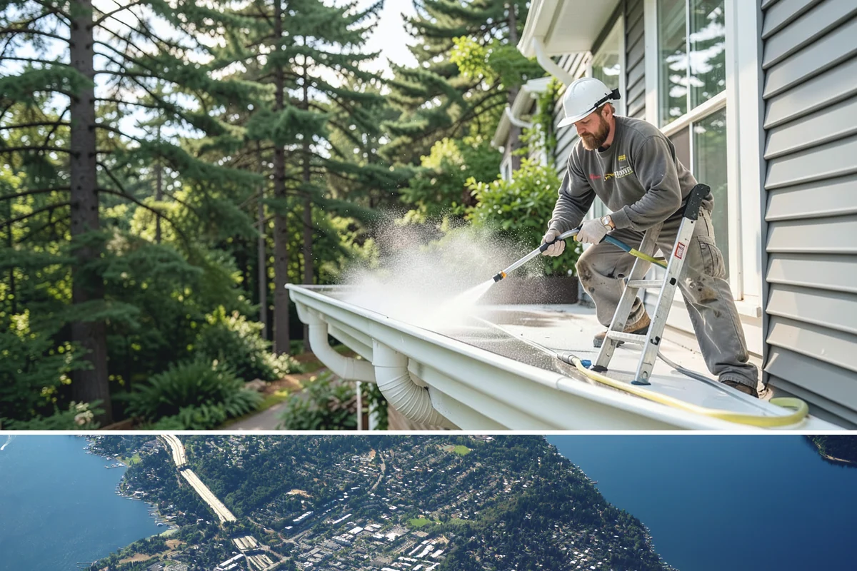 Plastic Cleaning in Mercer Island, King County, WA - Clean exterior plastic in spring to remove winter mold, or in fall before storing furniture for the wet season.