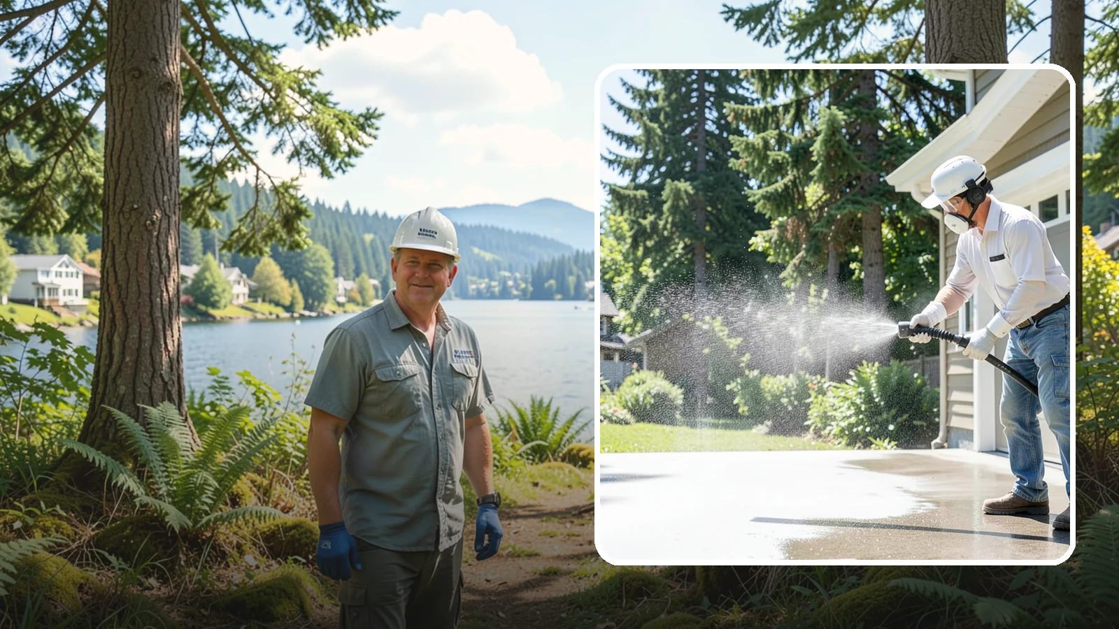 Plastic Cleaning in Milton, King County, WA - Cleaning of exterior plastic and vinyl fixtures, furniture, and trim that removes grime, mold, and chalking gently.