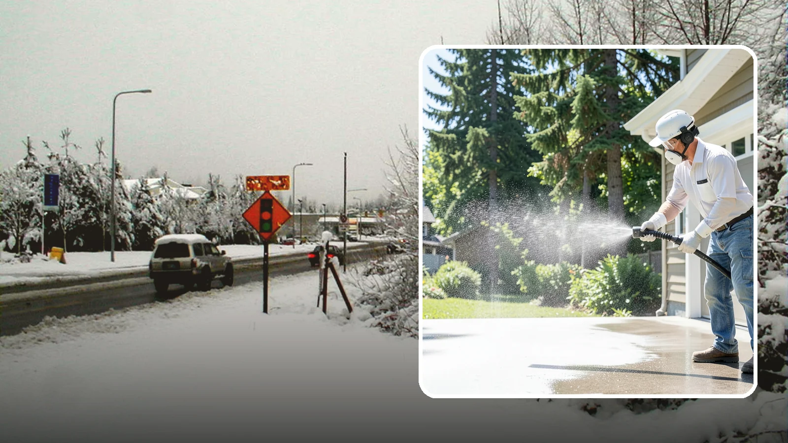 Plastic Cleaning in Newcastle, King County, WA - Cleaning of exterior plastic and vinyl fixtures, furniture, and trim that removes grime, mold, and chalking gently.