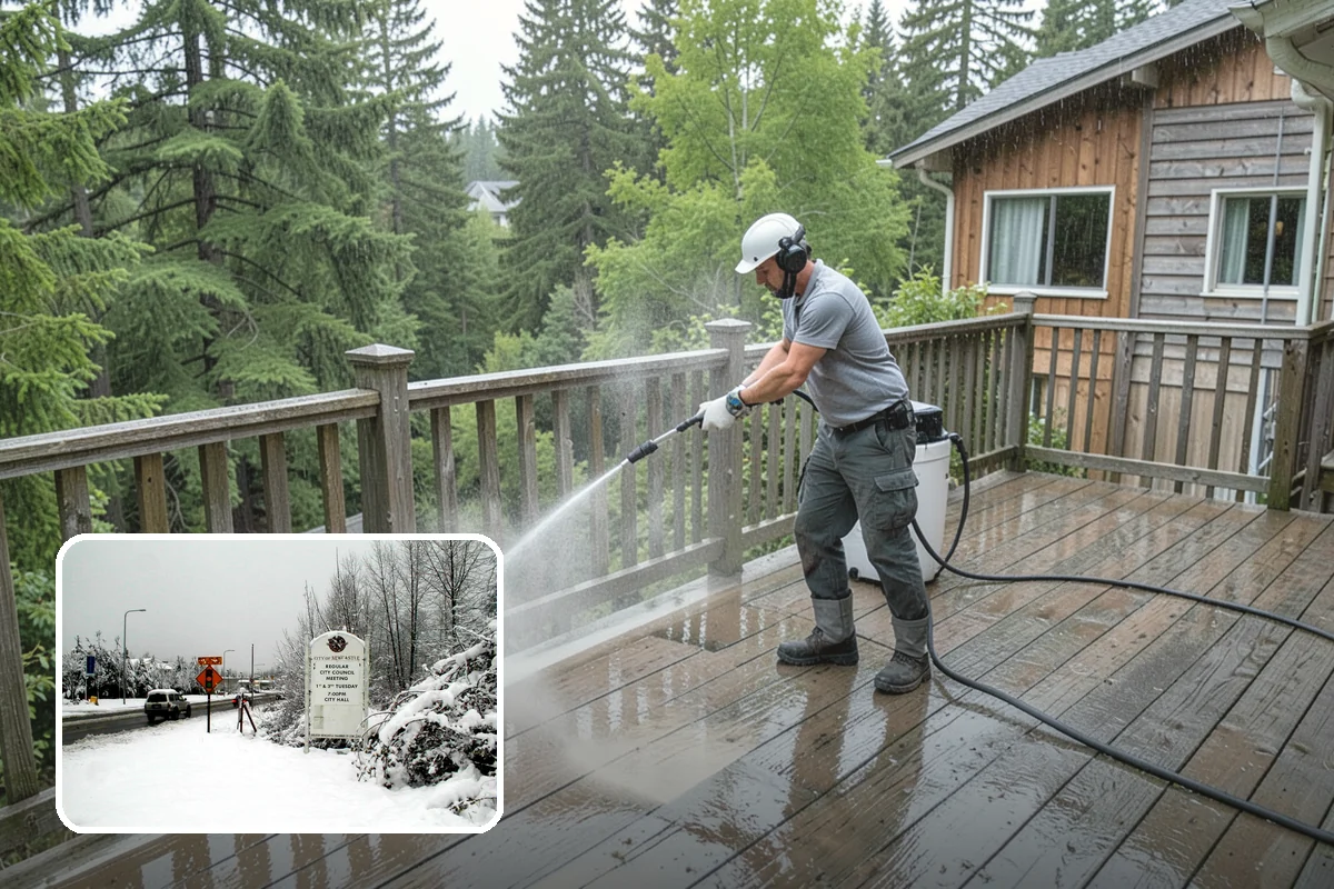 Plastic Cleaning in Newcastle, King County, WA - Lifts mold, grime, and chalking from plastic